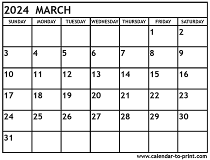 2024 calendars Free printable 2024 monthly calendars 